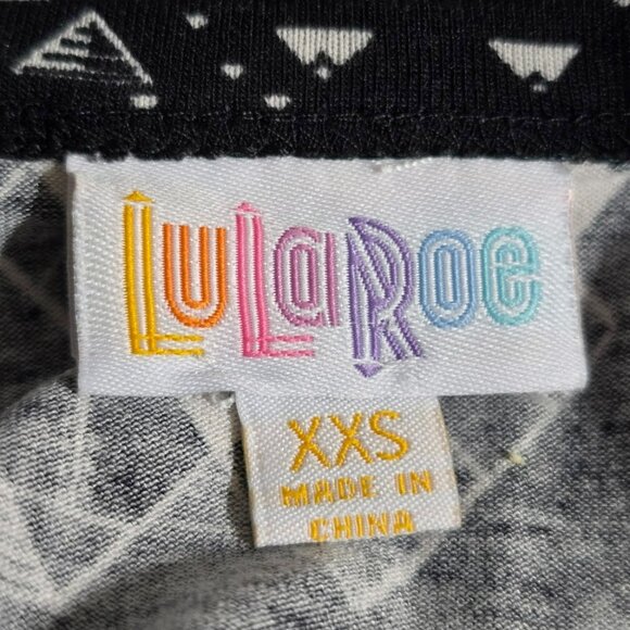 Nwt LuLaRoe Julia Dress XXS Womens Cybercore Techie Digital Futuristic Print - Picture 9 of 10